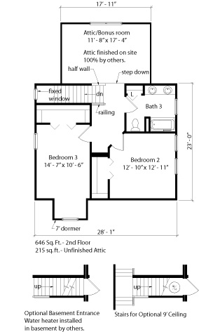 Brendal Park cape floorplan - 2nd floor