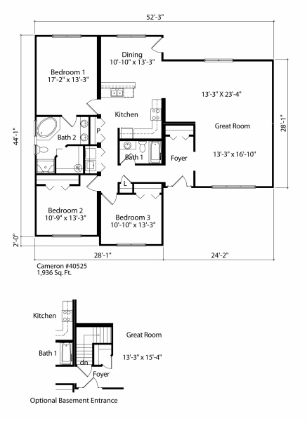 Cameron Rancher FLoorplan