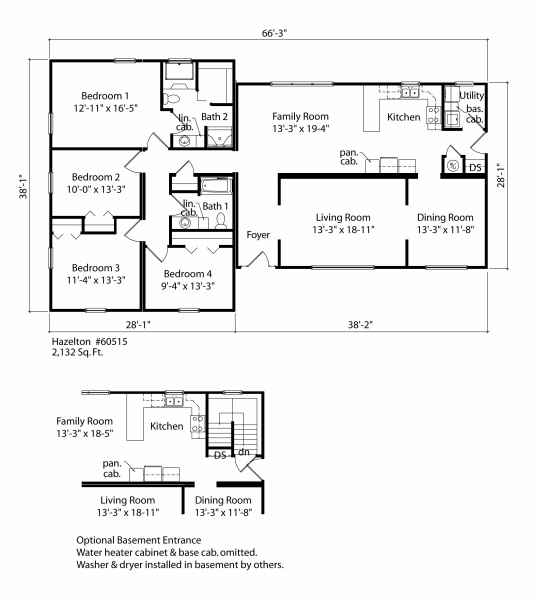 Hazelton rancher floorplan