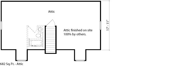 woodside cape floorplan - second floor