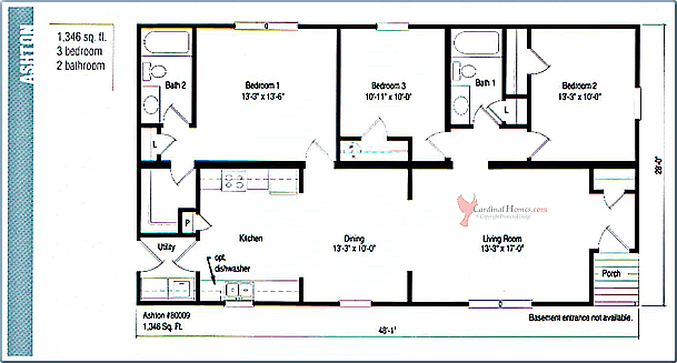Ashton rancher floorplan