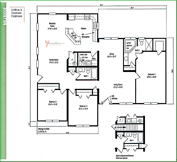 Millrdige T-rancher floorplan