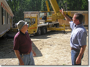 Lud Hudgins & Tyler Hudgins at job site